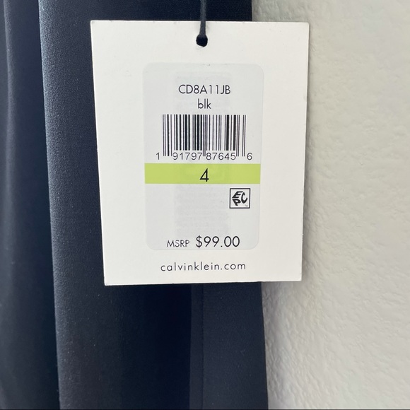 Calvin Klein Short-Sleeve Cold Shoulder Dress - Picture 3 of 5